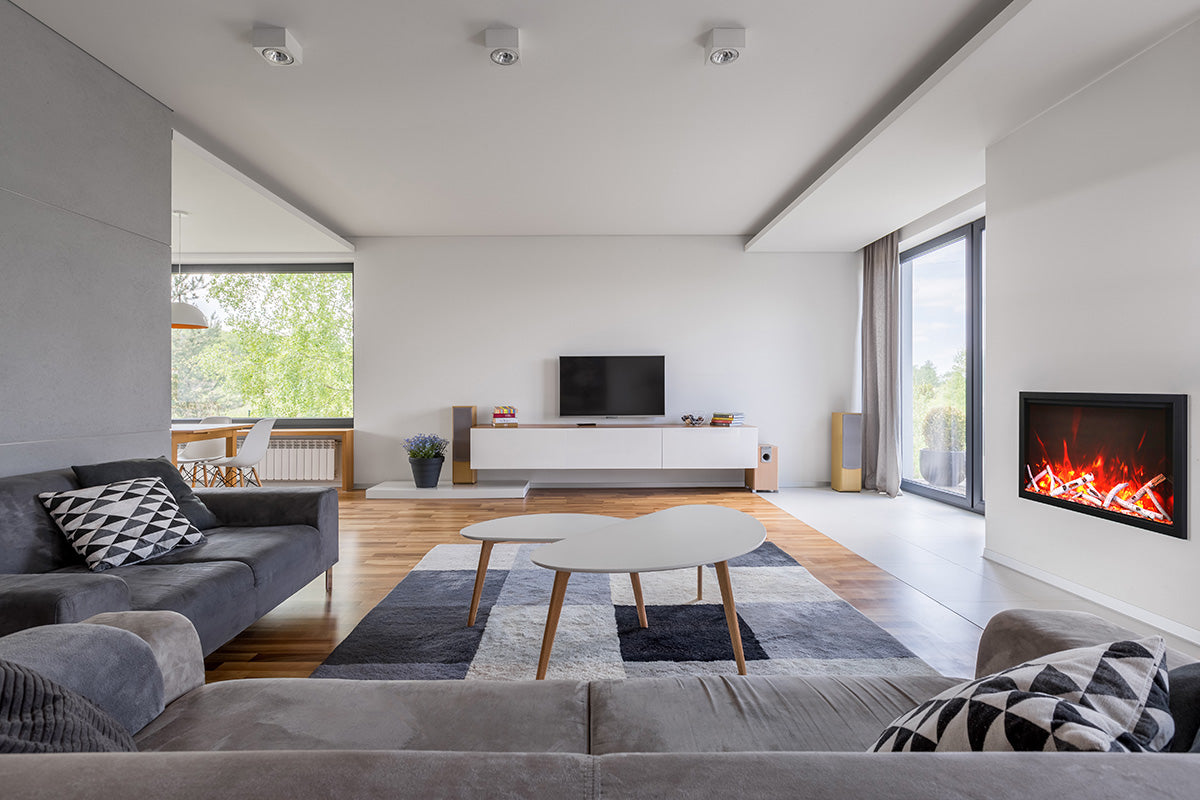 Amantii 44" Traditional Series Electric Fireplace Insert with 10 piece log set