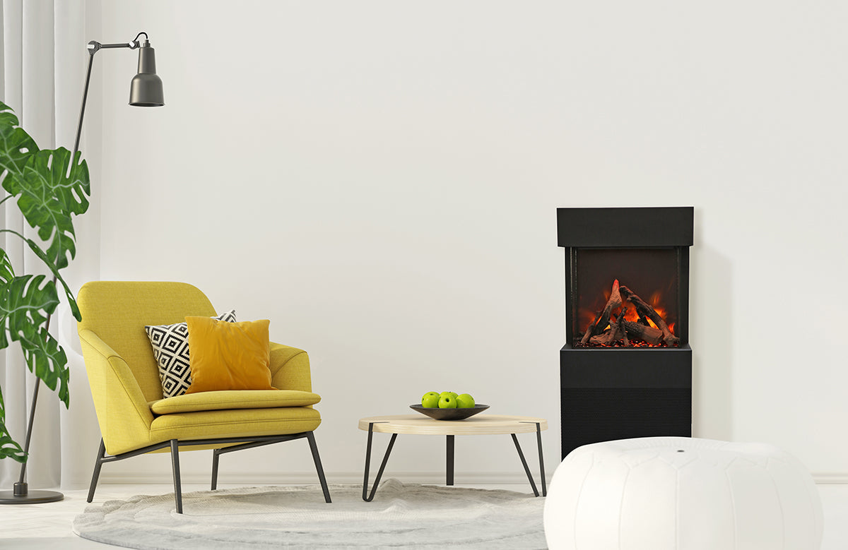 Amantii 20" 3-Sided The Cube Electric Fireplace