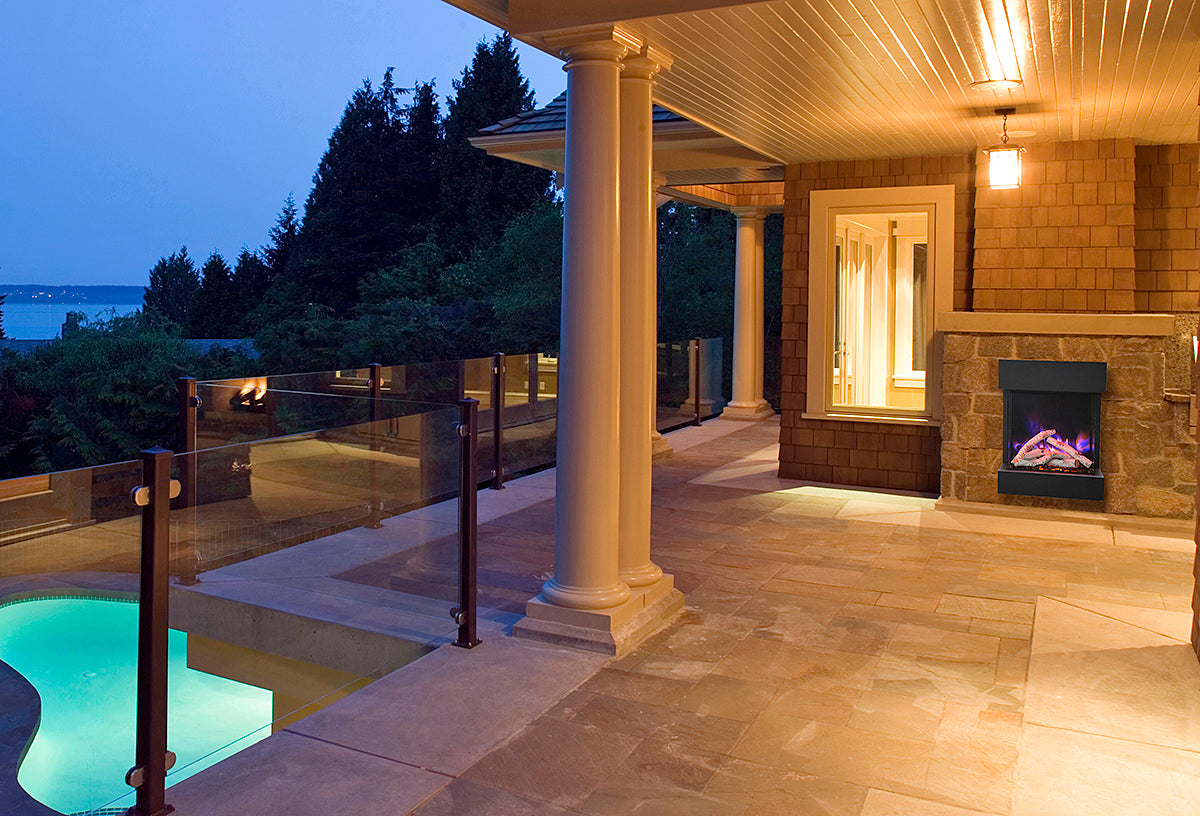 Amantii 20" 3-Sided The Cube Electric Fireplace