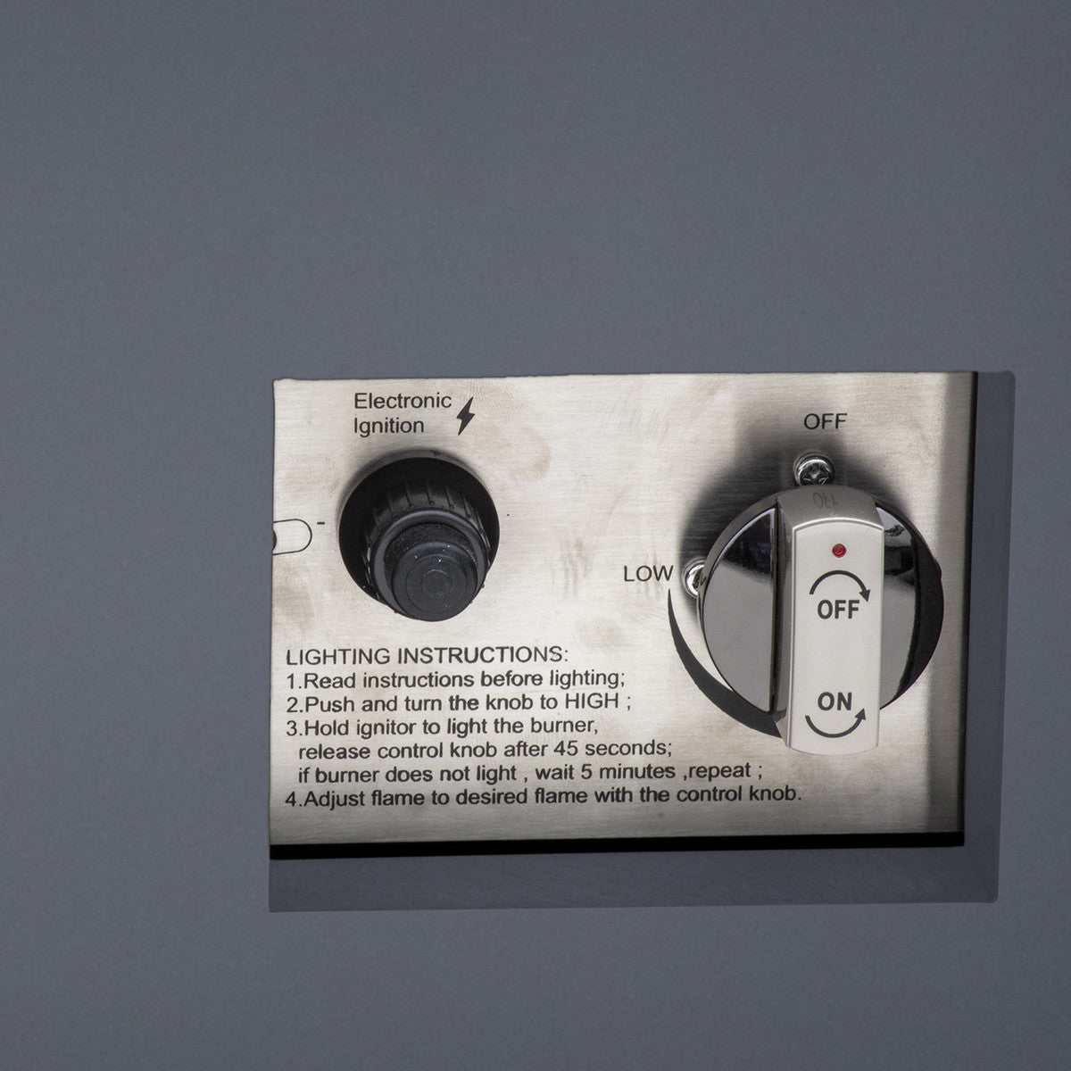 Paramount 49" Concrete Look Aluminum Fire Table, Tall Rectangle