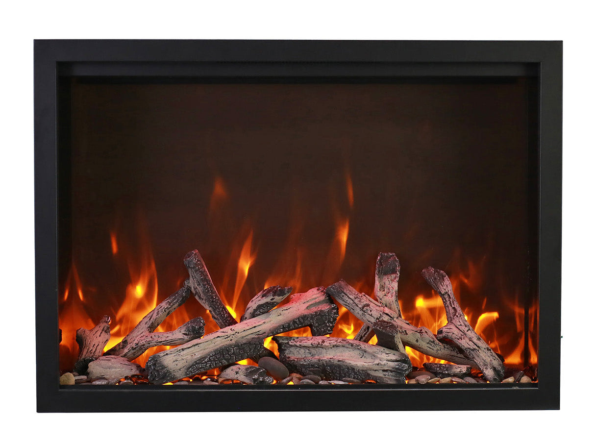 Amantii 44" Traditional Series Electric Fireplace Insert with 10 piece log set