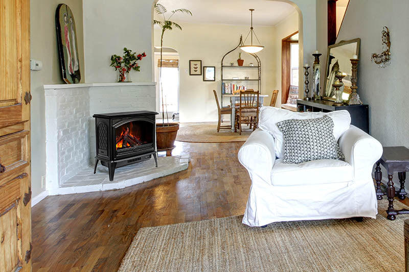 Sierra Flame E-70 Cast Iron Free Stand Electric Fireplace