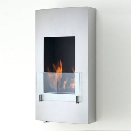 Eco-Feu 19" Hollywood Wall Mount Ethanol Fireplace, 2 Color Options