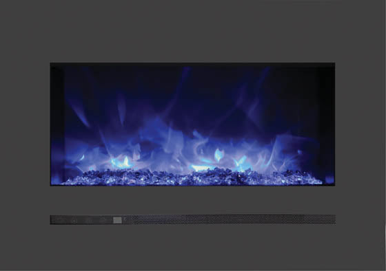 Sierra Flame 26" Linear Series Electric Wall-Mount/Built-In Fireplace