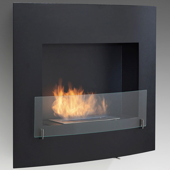 Eco-Feu 36" Wynn Wall Mount Ethanol Fireplace, 2 Color Options