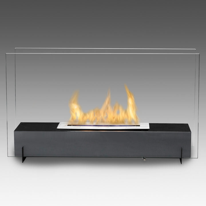 Eco-Feu 29" Vision I Free Standing Ethanol Fireplace, 2 Color Options