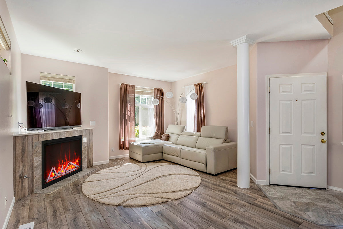 Amantii 44" Traditional Series Electric Fireplace Insert with 10 piece log set