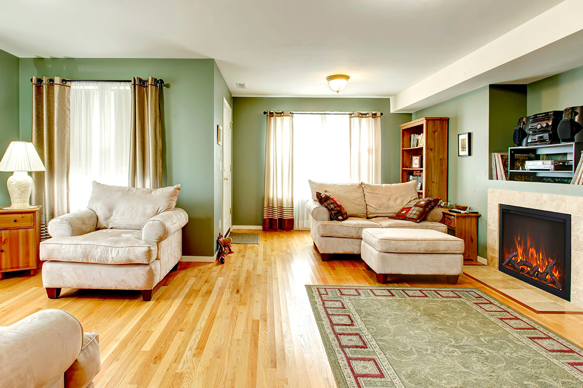 Amantii 44" Traditional Series Electric Fireplace Insert with 10 piece log set