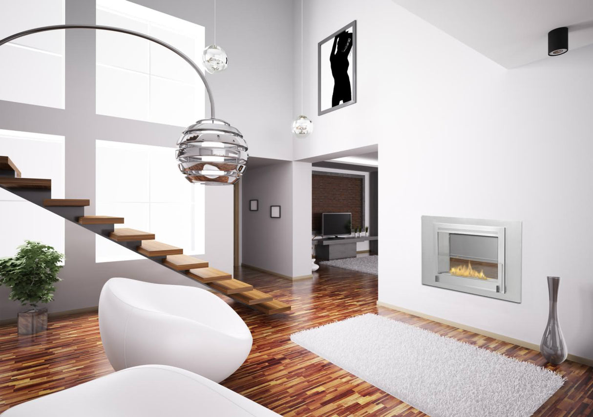 Eco-Feu 42" Montreal 2-Sided Ethanol Fireplace, 3 Color Options