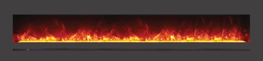Sierra Flame 88" Linear Series Electric Wall-Mount/Built-In Fireplace