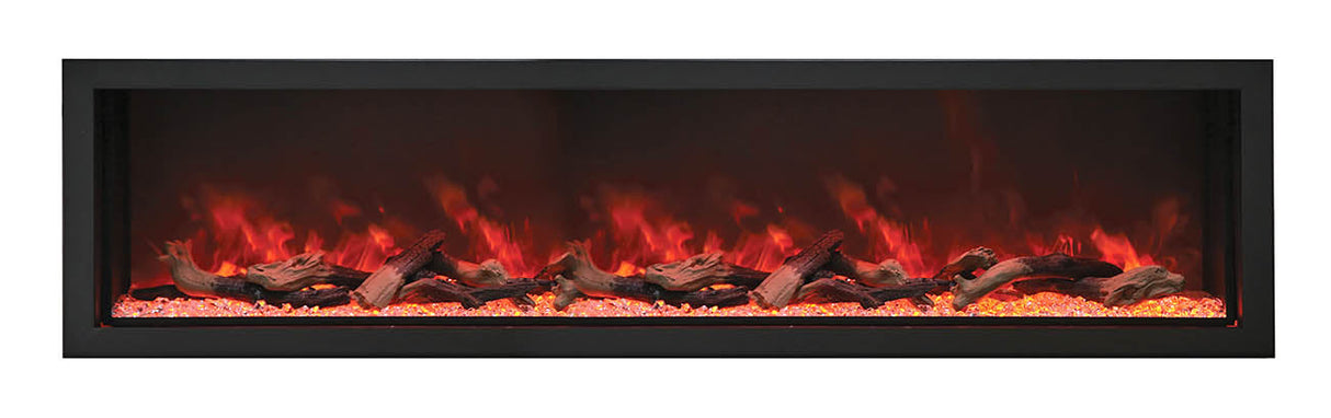 Amantii 88" Panorama Series Tall Deep Built-In Electric Fireplace