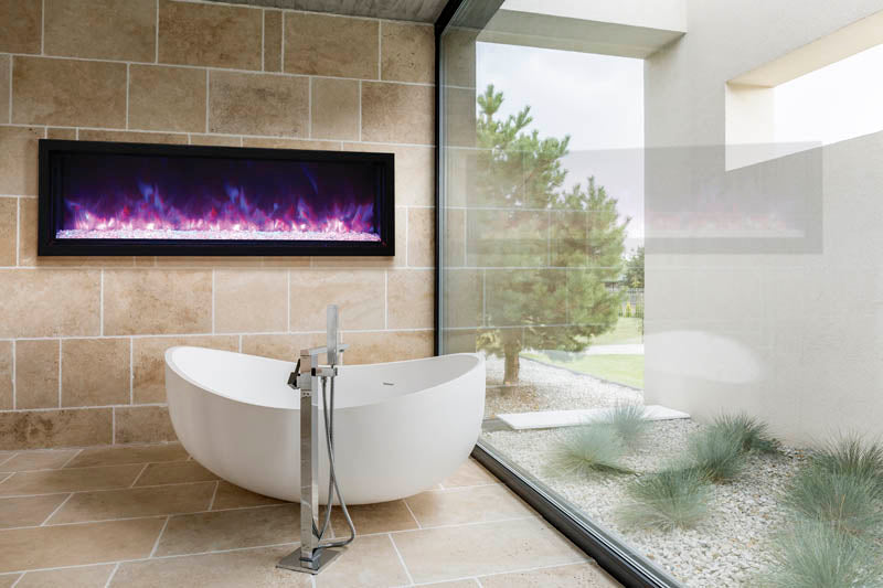 Amantii 60" Panorama Series Extra Slim Built-In Electric Fireplace