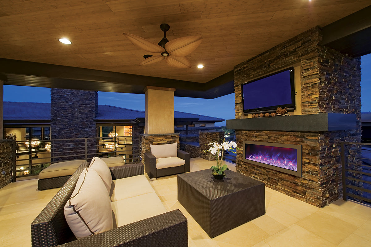 Amantii 50" Panorama Series Slim Built-In Electric Fireplace