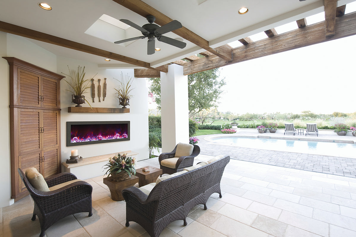 Amantii 50" Panorama Series Slim Built-In Electric Fireplace
