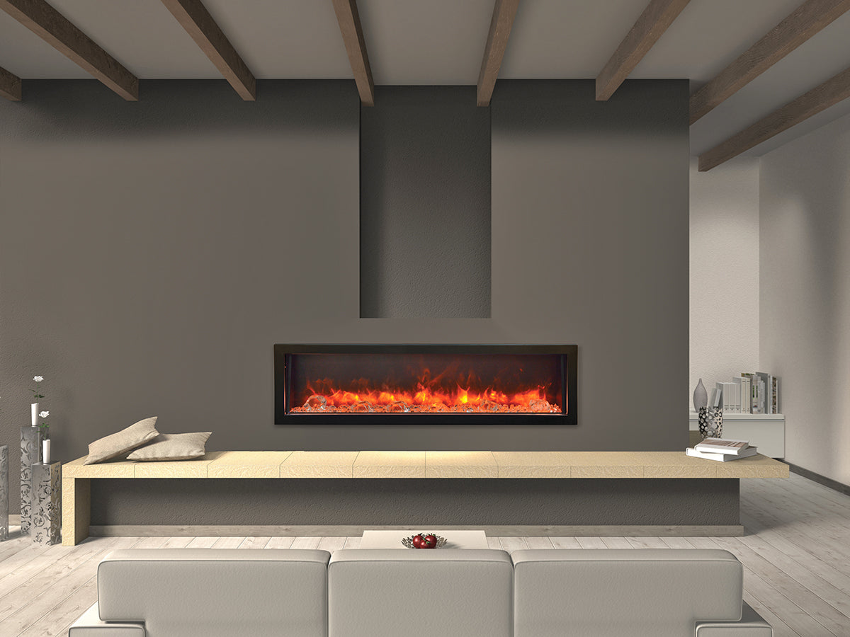 Amantii 60" Panorama Series Deep Built-In Electric Fireplace