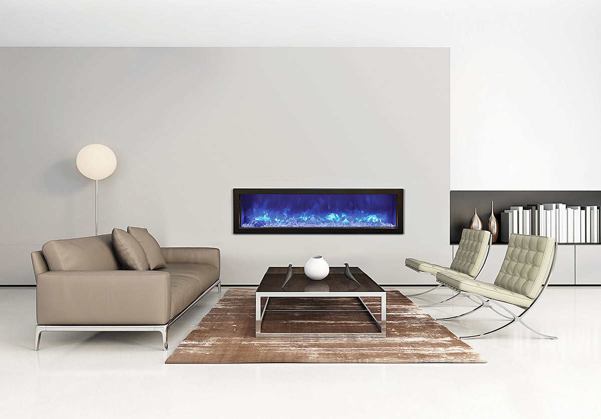 Amantii 60" Panorama Series Slim Built-In Electric Fireplace