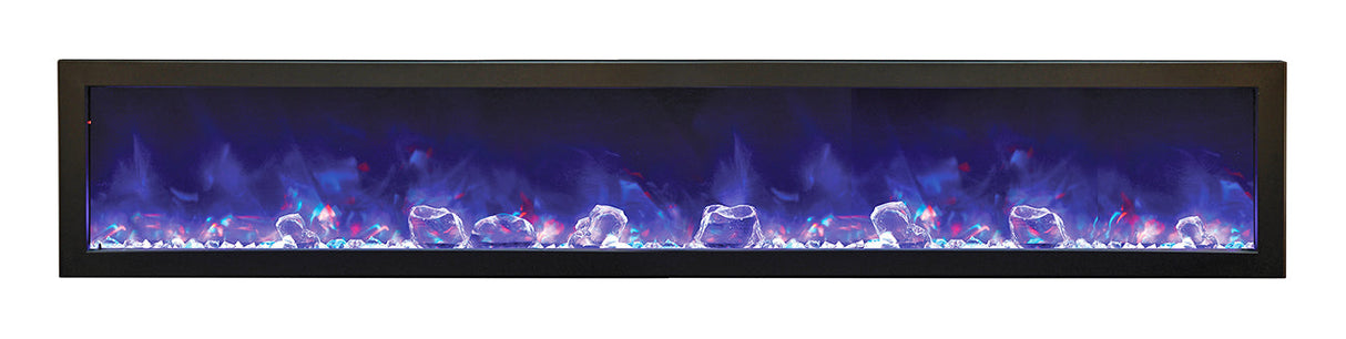 Amantii 88" Panorama Series Deep Built-In Electric Fireplace