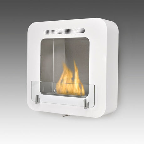 Eco-Feu 21" Cosy Wall Mount or Free Standing Ethanol Fireplace, 2 Color Options