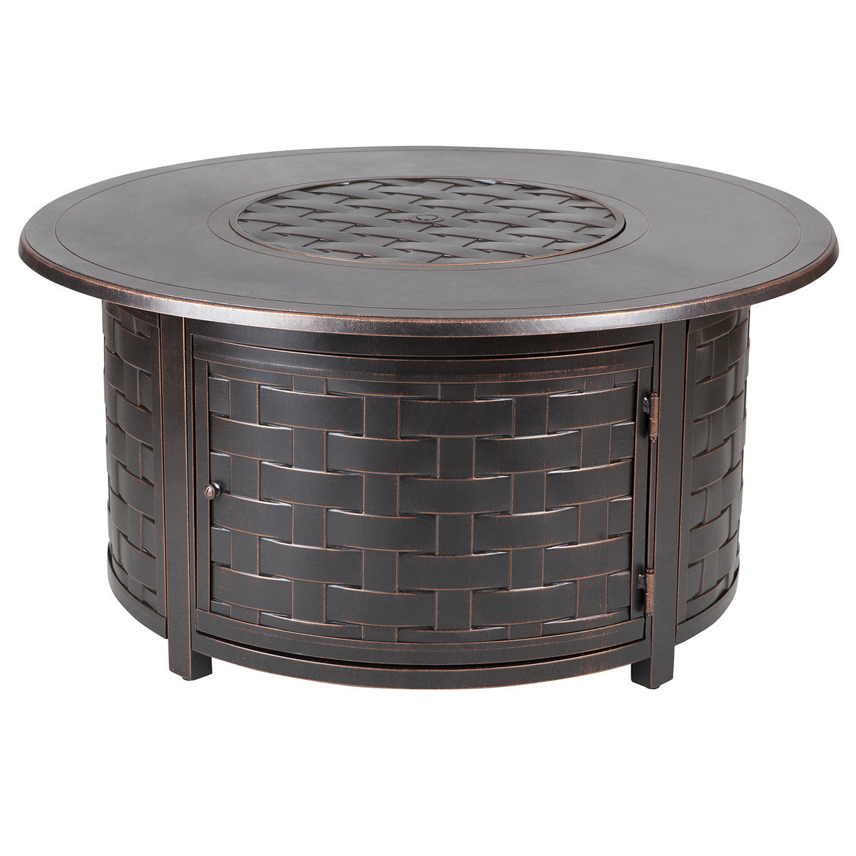 Paramount 47" Zach Convertible Aluminum Convertible Fire Table, Round