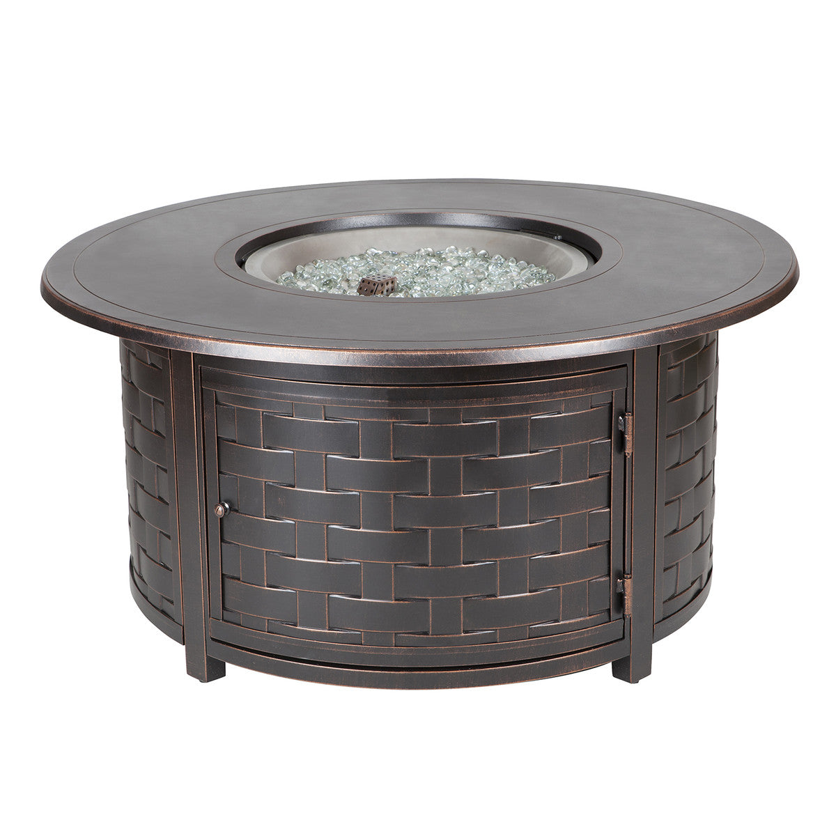 Paramount 47" Zach Convertible Aluminum Convertible Fire Table, Round