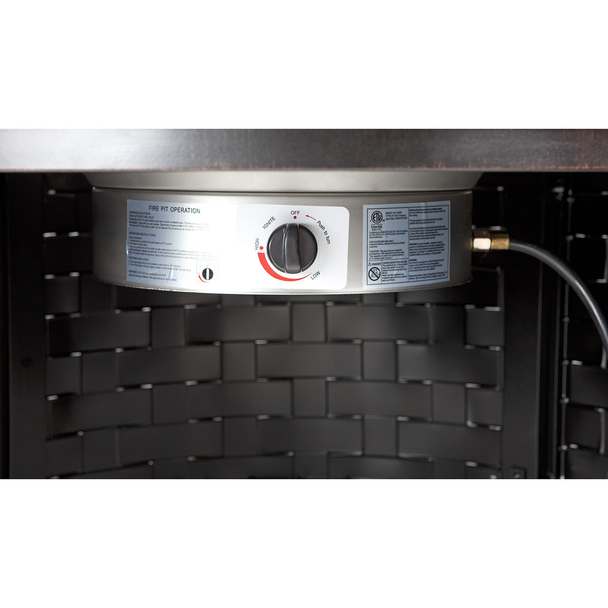 Paramount 47" Zach Convertible Aluminum Convertible Fire Table, Round