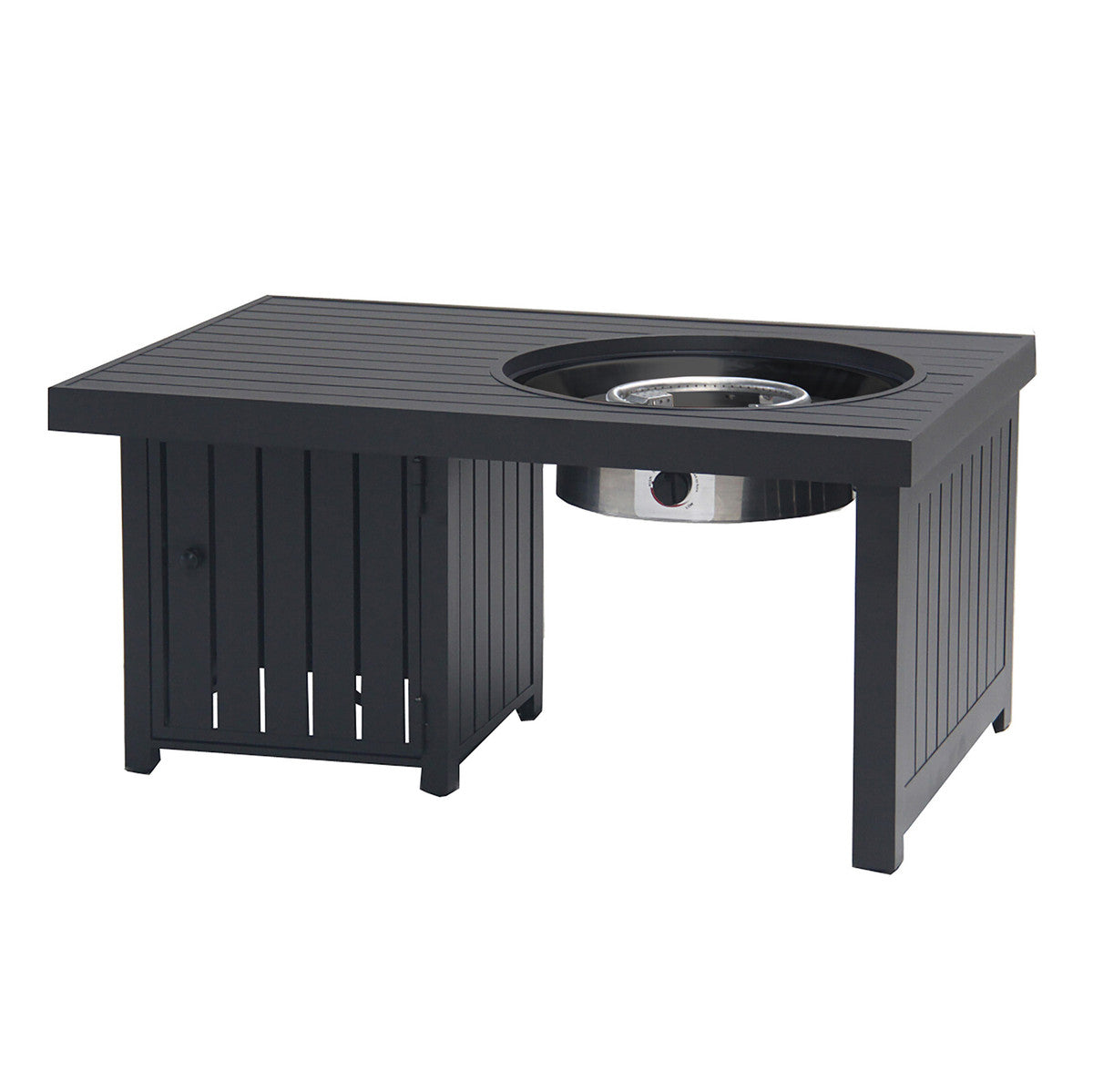 Paramount 42" Offset Aluminum Fire Table, Rectangle