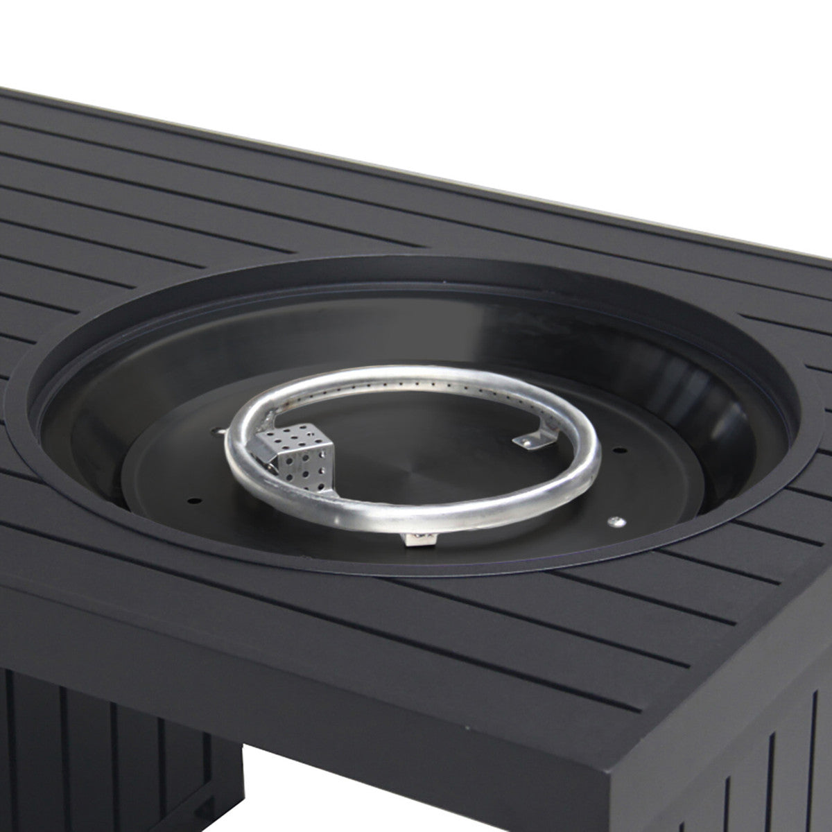 Paramount 42" Offset Aluminum Fire Table, Rectangle