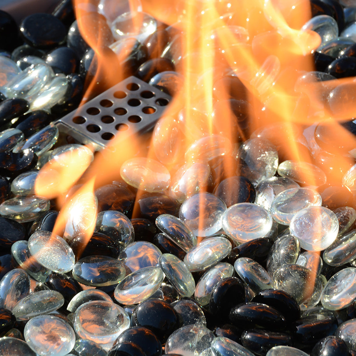 Paramount 42" Offset Aluminum Fire Table, Rectangle