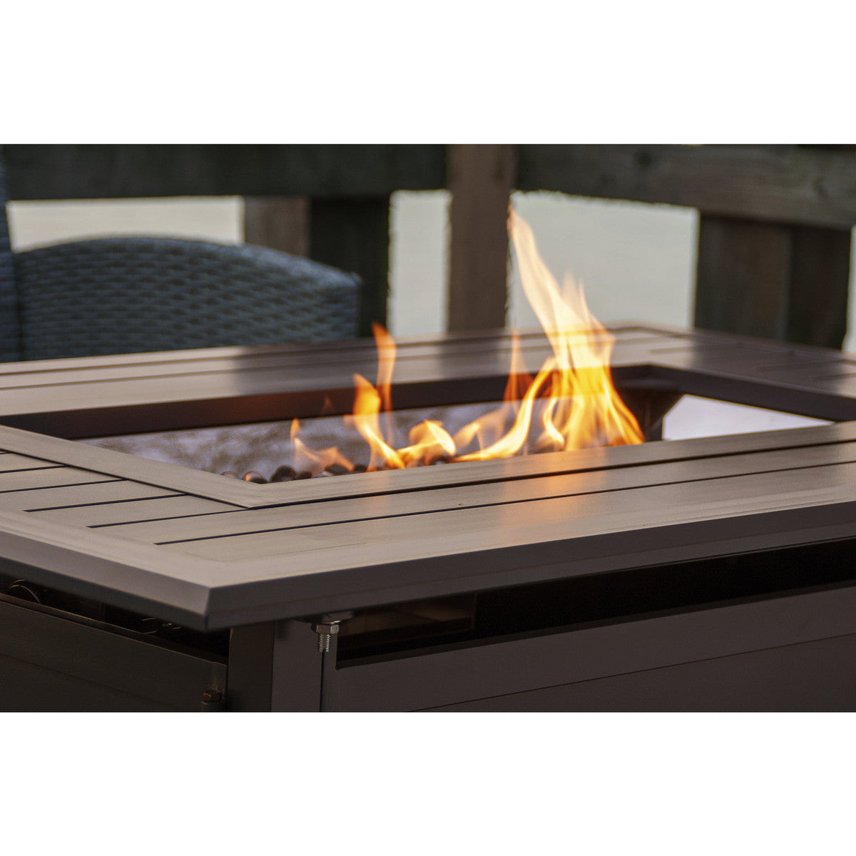 Paramount 46" Gale Convertible Firepit Bronze, Rectangular