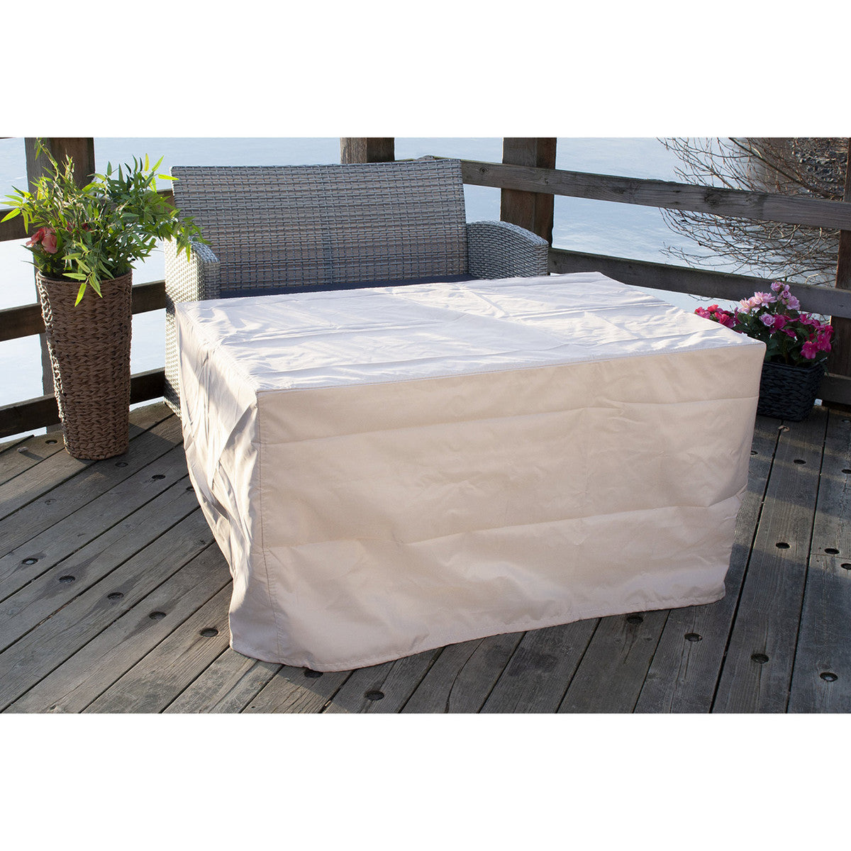 Paramount 46" Gale Convertible Firepit Bronze, Rectangular