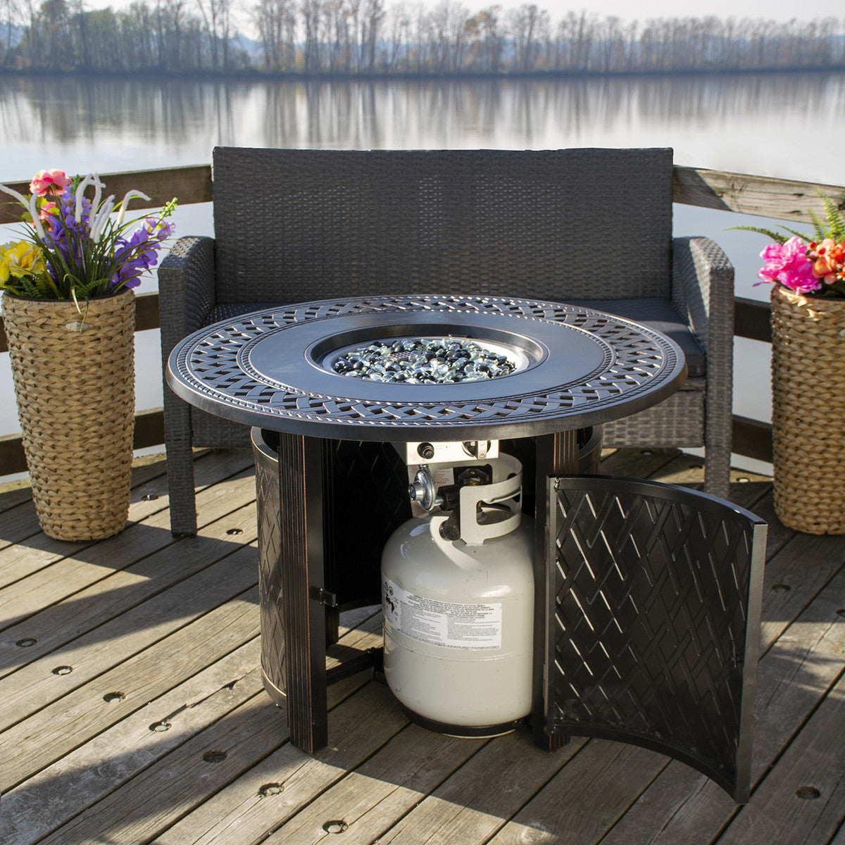 Paramount 33" Ben Aluminum Fire Table, Round