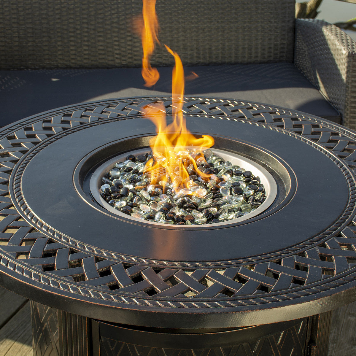 Paramount 33" Ben Aluminum Fire Table, Round