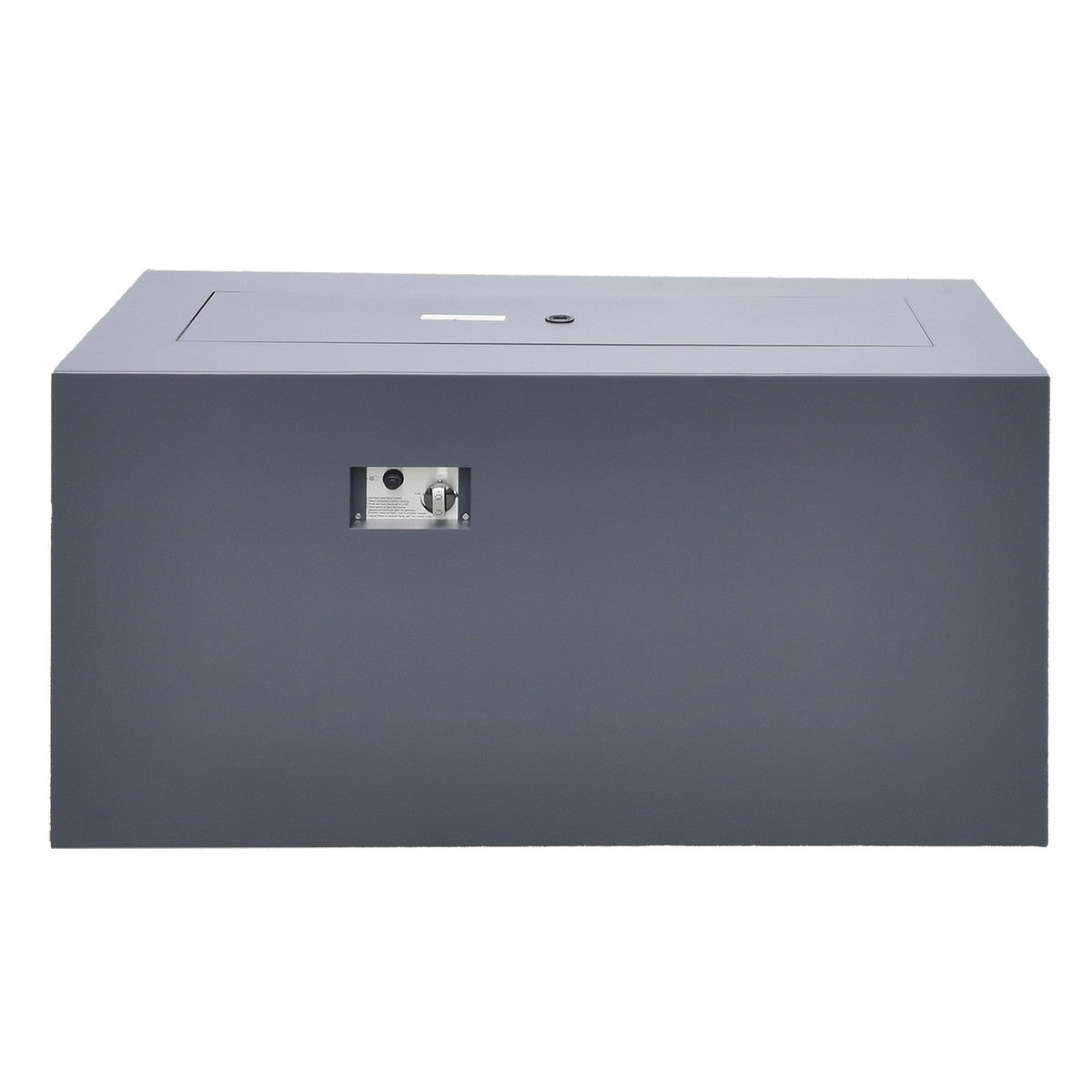 Paramount 49" Concrete Look Aluminum Fire Table, Tall Rectangle