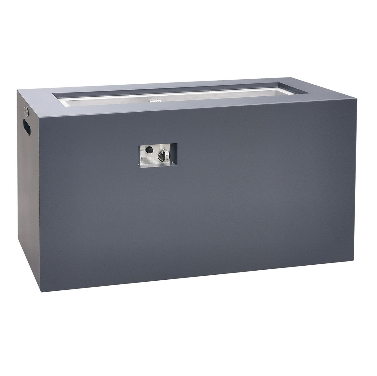 Paramount 49" Concrete Look Aluminum Fire Table, Tall Rectangle