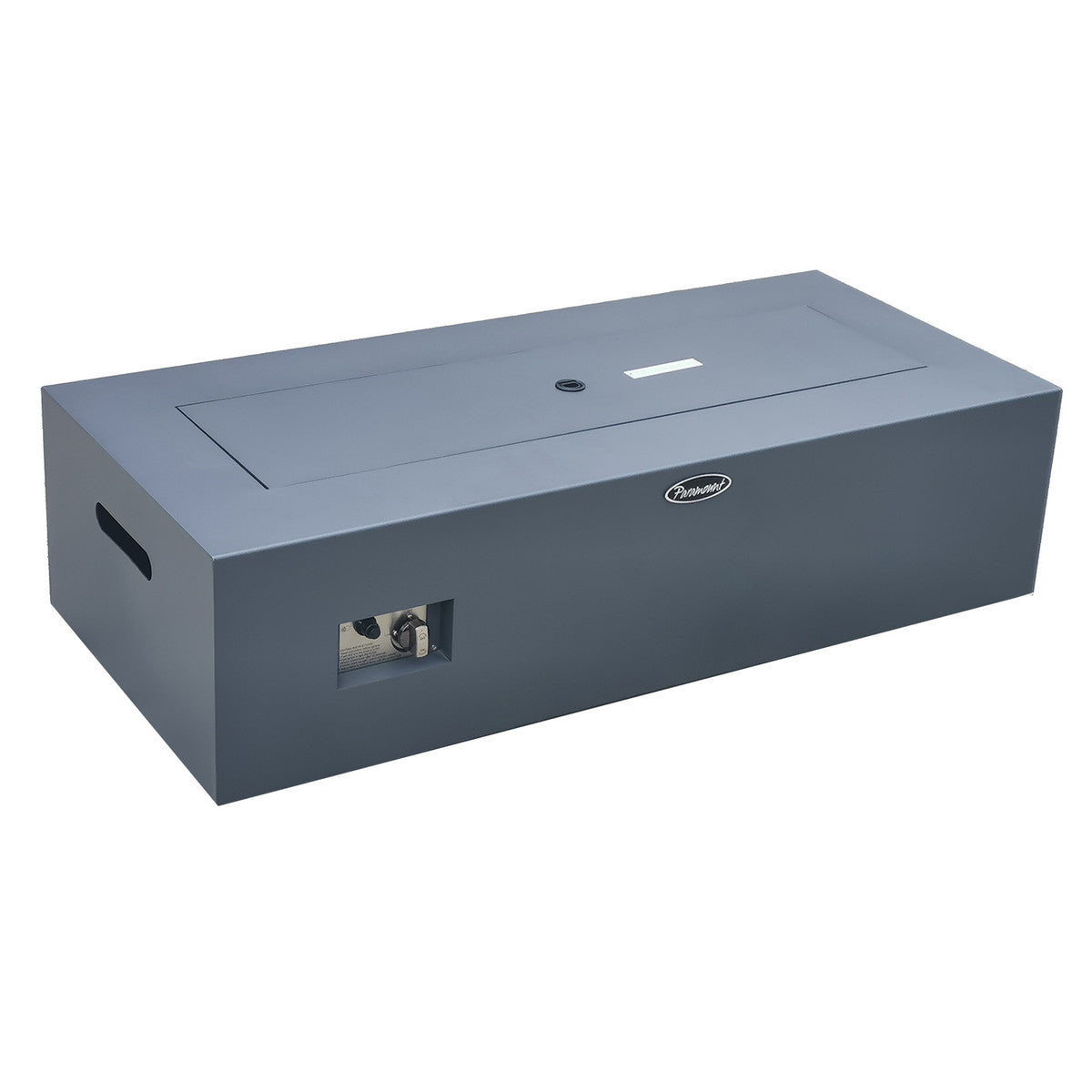 Paramount 49" Concrete Look Aluminum Fire Table, Low Rectangle