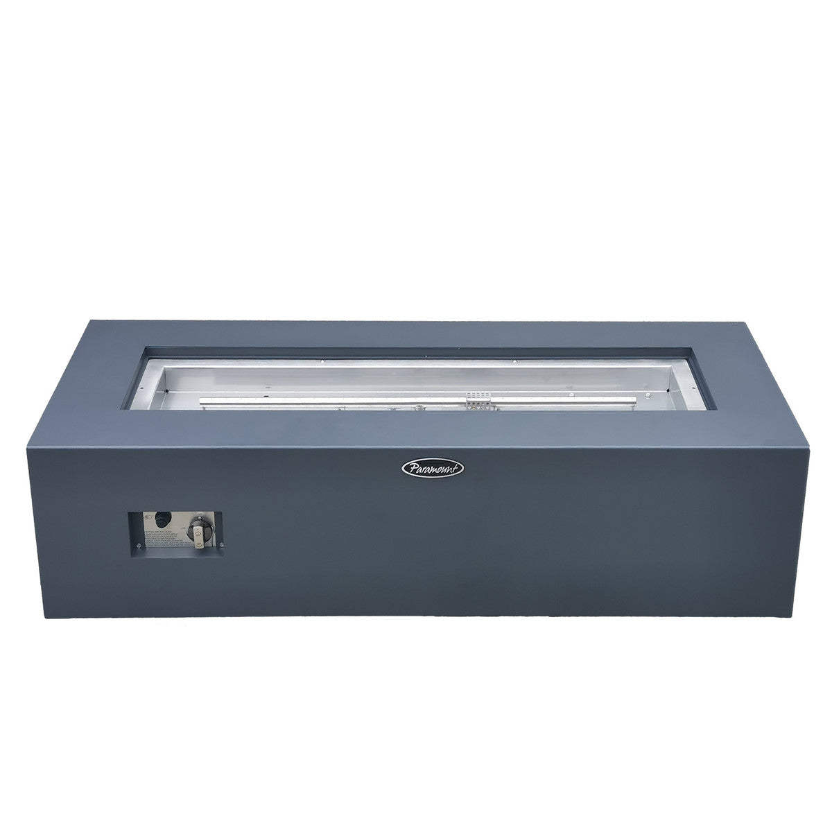 Paramount 49" Concrete Look Aluminum Fire Table, Low Rectangle