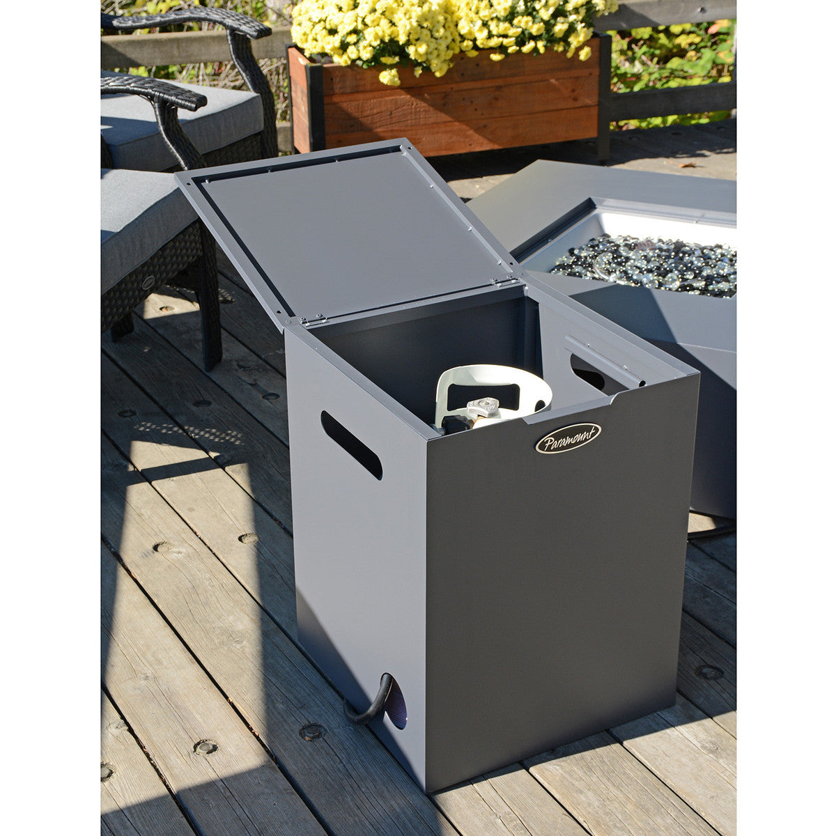 Paramount Aluminum Concrete Look Propane Tank Holder