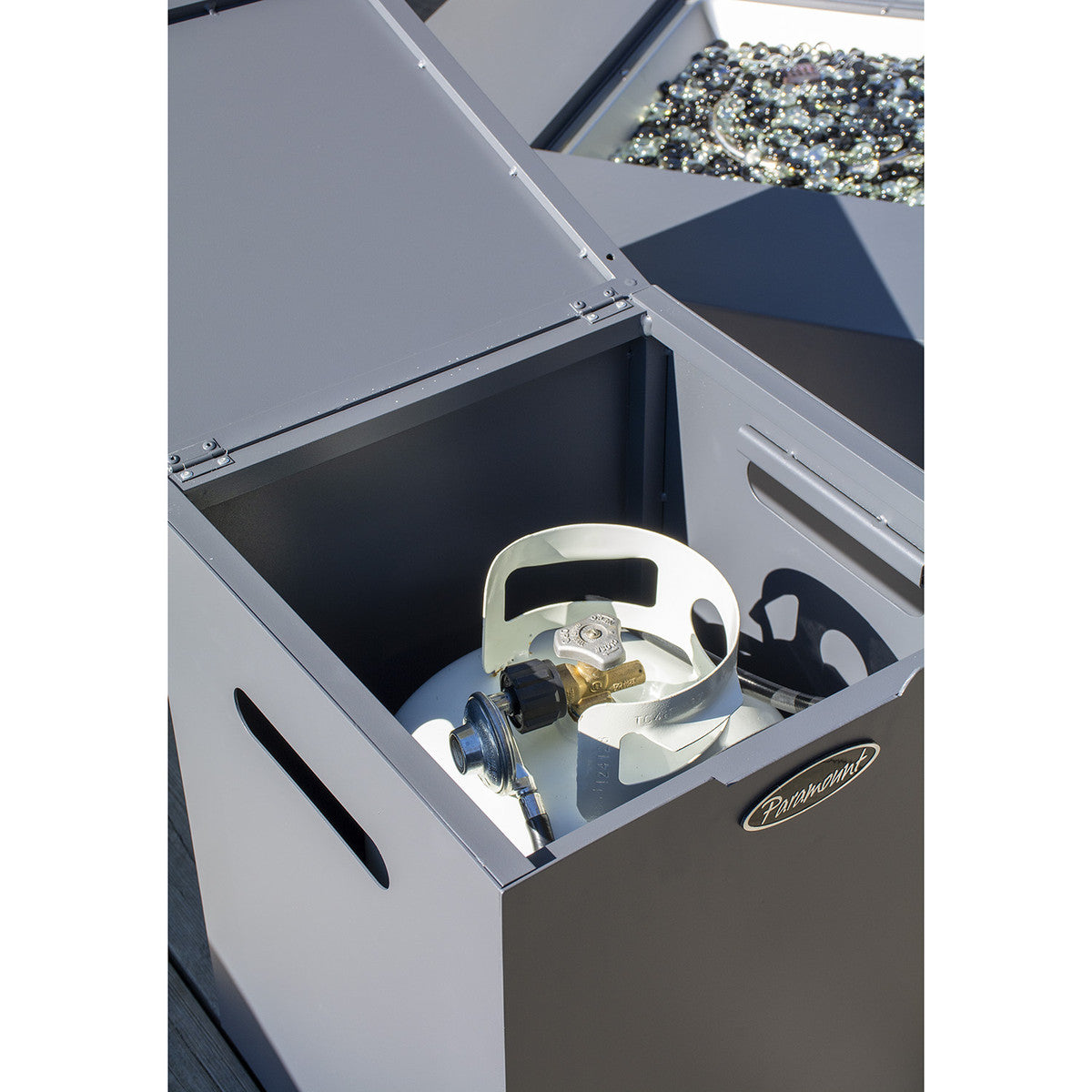 Paramount Aluminum Concrete Look Propane Tank Holder