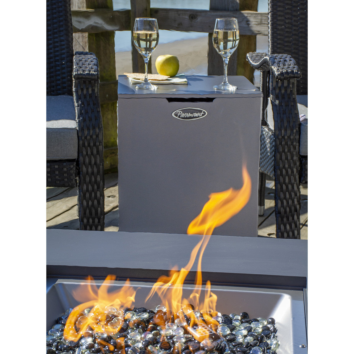 Paramount Aluminum Concrete Look Propane Tank Holder