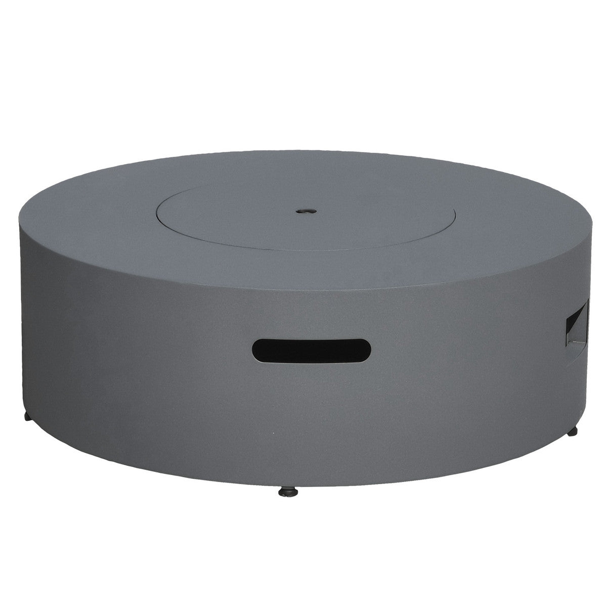 Paramount 38" Concrete Look Aluminum Fire Table, Round