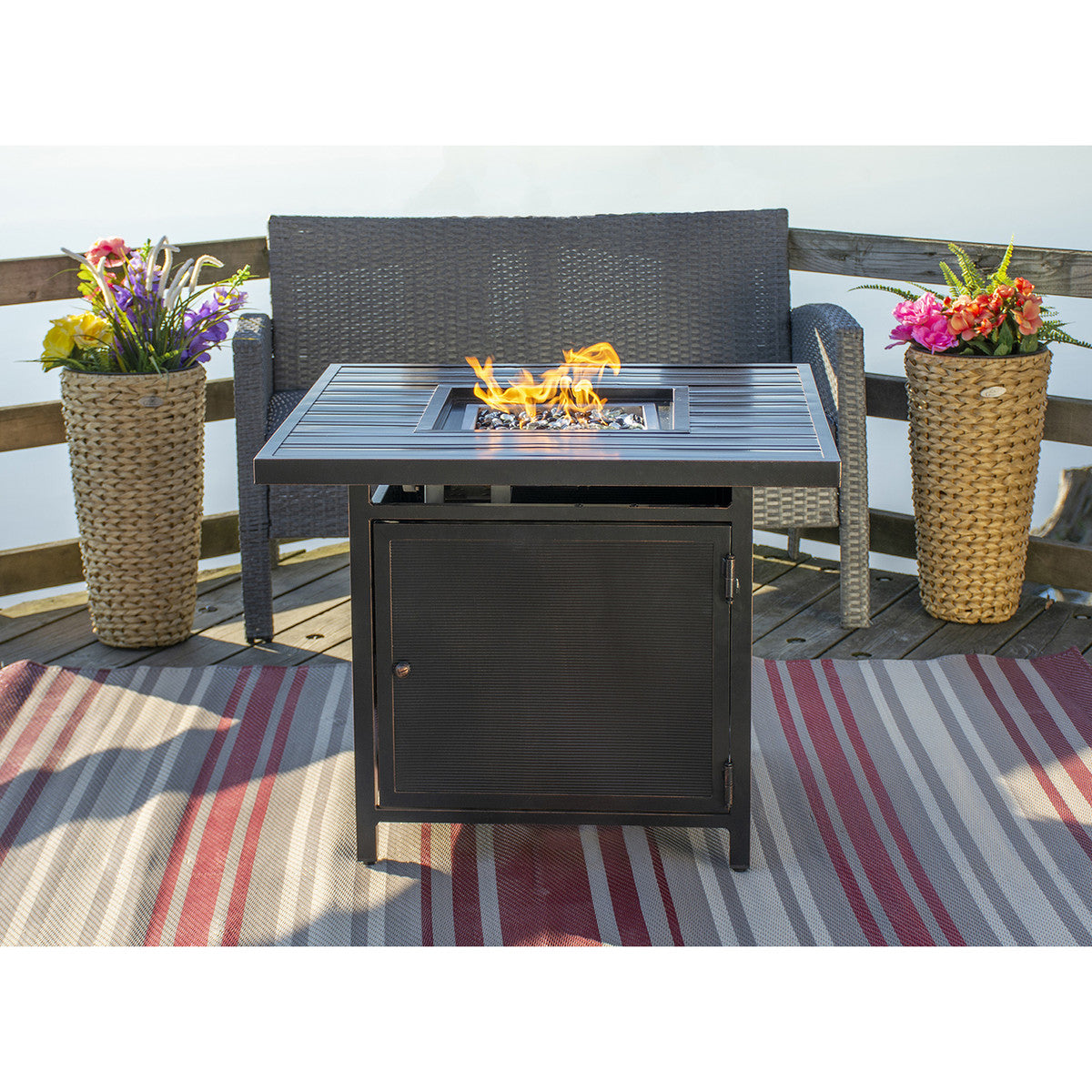 Paramount 32" Noah Aluminum Fire Table, Square