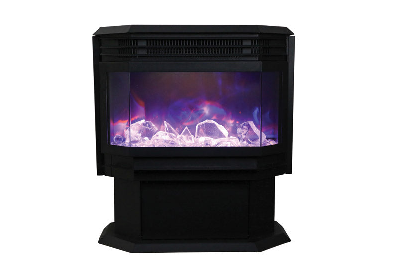 Sierra Flame 26" Free Stand Electric Fireplace with 15 piece log set