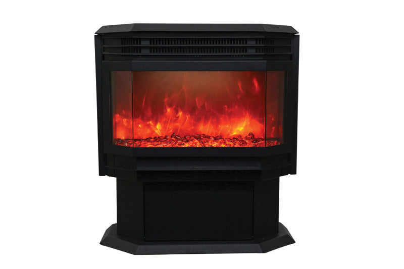 Sierra Flame 26" Free Stand Electric Fireplace with 15 piece log set