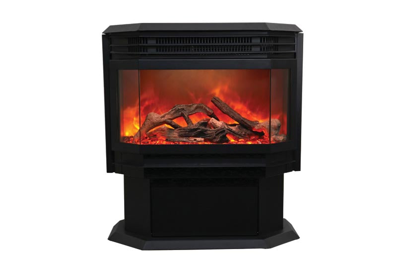 Sierra Flame 26" Free Stand Electric Fireplace with 15 piece log set