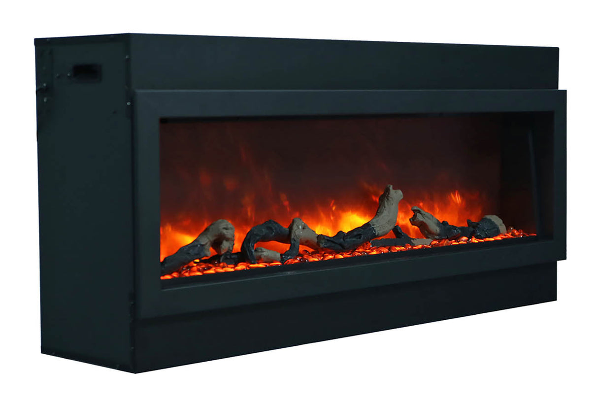 Amantii 72" Panorama Series Tall Deep Built-In Electric Fireplace