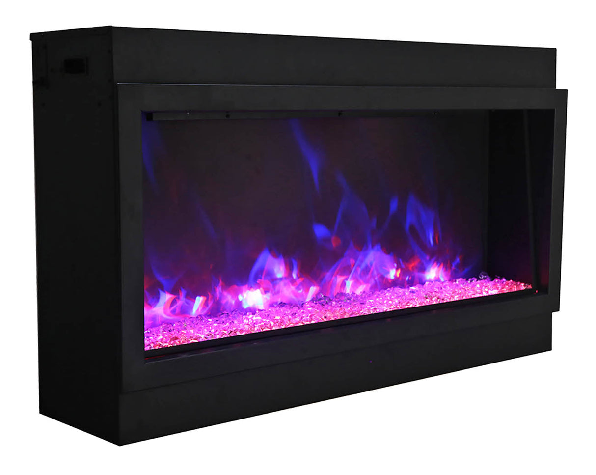 Amantii 88" Panorama Series Tall Deep Built-In Electric Fireplace