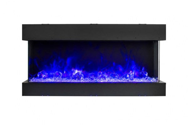 Amantii 30" 3-Sided Slim Electric Fireplace with 10 piece log set