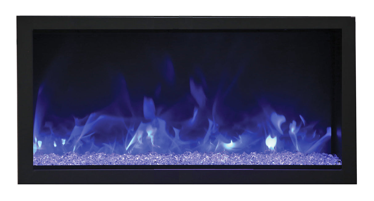 Remii 45" Tall Indoor or Outdoor Electric Built-In Fireplace