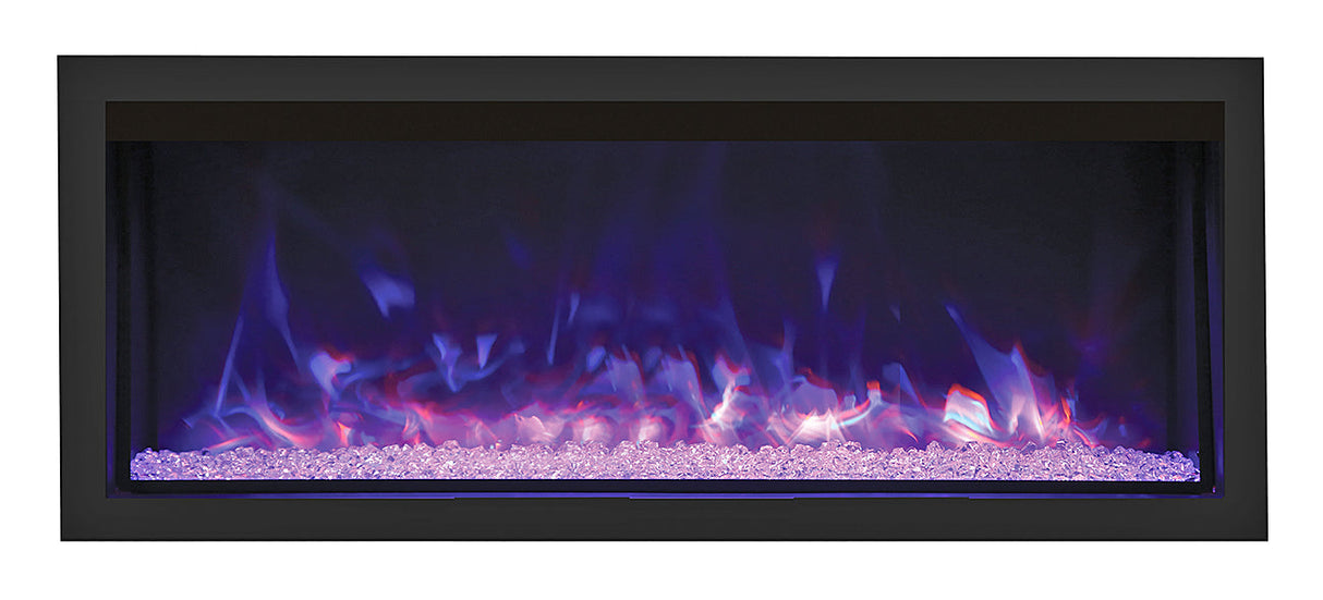 Remii 55" Tall Indoor or Outdoor Electric Built-In Fireplace