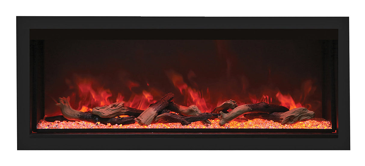 Remii 55" Tall Indoor or Outdoor Electric Built-In Fireplace